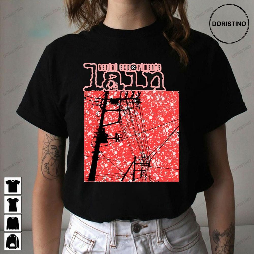 Red Art Serial Experiments Lain Awesome Shirts